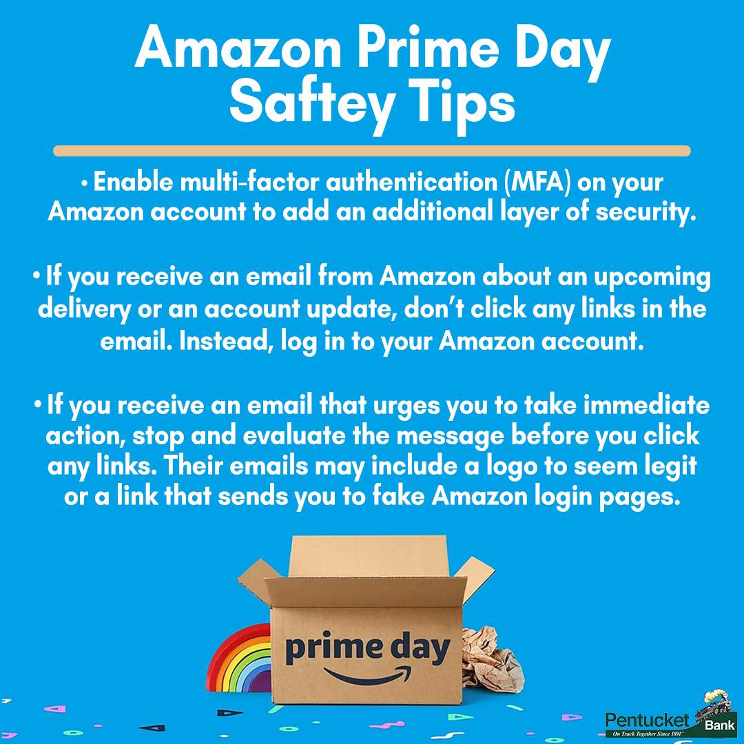 Amazon Prime Day Safety Tips infographic